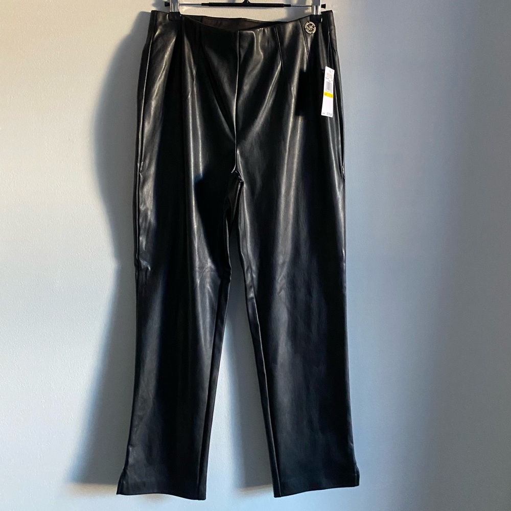 NWT Michael Kors Faux Leather Trouser